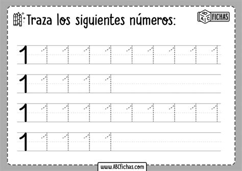 Aprender Los Numeros Abc Fichas