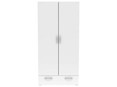 Armoire Portes Tiroir Nano Coloris Ch Ne Shannon Blanc Conforama