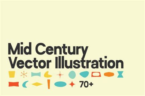 Mid Century Illustration Vector Graphic By Lilstuff · Creative Fabrica