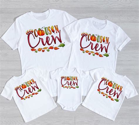 Cousin Crew Shirts Cousin Crew Pumpkin Shirts Thanksgiving - Etsy