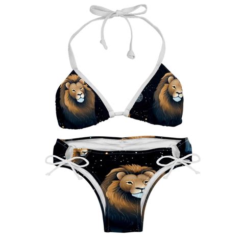 Leo Constellation Women S Swimsuit Bikini Set With Detachable Sponge