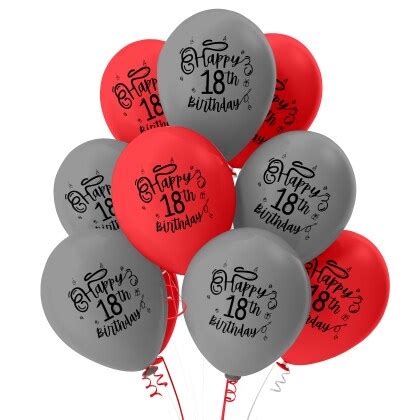 The Magic Balloons- Happy 18th Birthday Multicolor Balloons Pack of 30pcs - JioMart