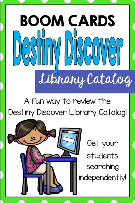 Destiny Discover Card Catalog BOOM Cards | Distance Learning | Library