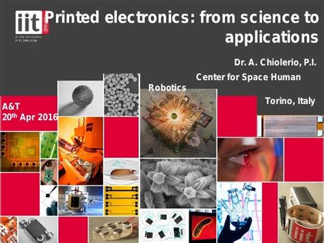 Printed Electronics: from science to applications