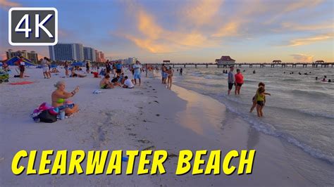 [4k] Walking Clearwater Beach Towards Pier 60 Clearwater Florida September 2022 4k Travel