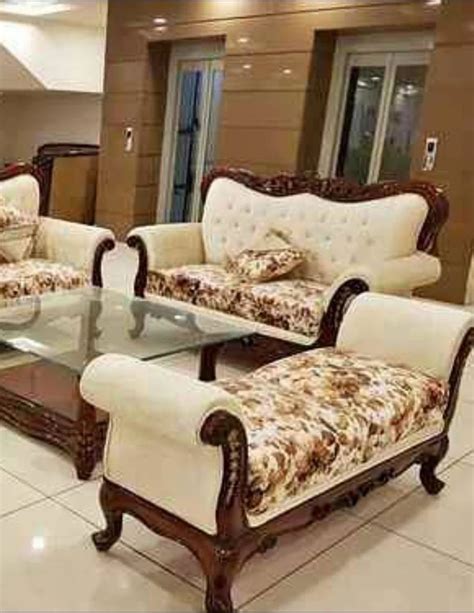 Seater Teak Wood Royal Carving Sofa Set At Rs Teak Wood Sofa