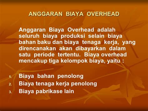 Biaya Overhead Adalah Seluruh Biaya Produksi Selain 1 Depresiasi