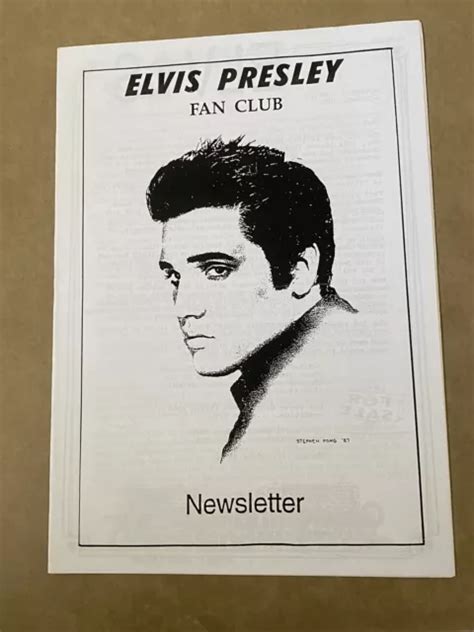 ELVIS PRESLEY Fan Club Australian Newsletter Volume 2 Number 2 April