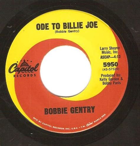 Bobbie Gentryode To Billy Joe 1967 Us Capitol Records Stock Copy 45