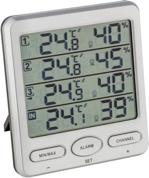 TFA Dostmann Radio Controlled Hygrometer Thermometer Klima Monitor TFA