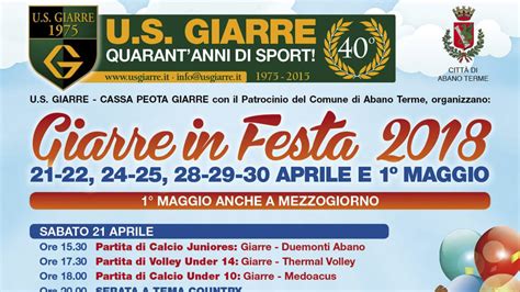 Giarre In Festa Ad Abano Terme Dal Aprile Al Maggio