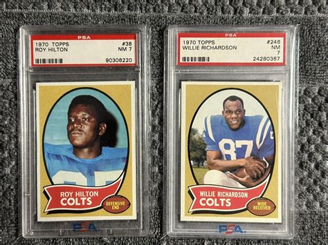 Topps Football Psa Graded Willie Richardson Baltimore Colts