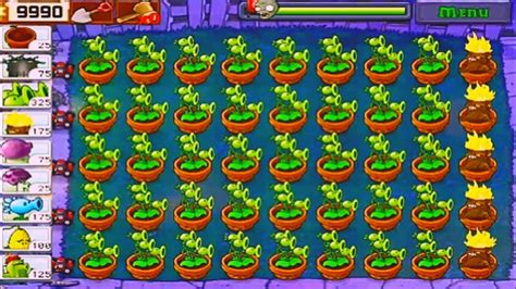 Plants Vs Zombies Survival Night Threepeater Party Youtube