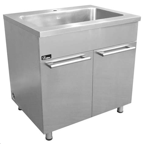 Stainless Steel 36" Sink Base Cabinet with Integral Sink | SSC3636