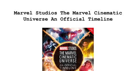 How To Read Pdf Epub Marvel Studios The Marvel Cinematic Universe