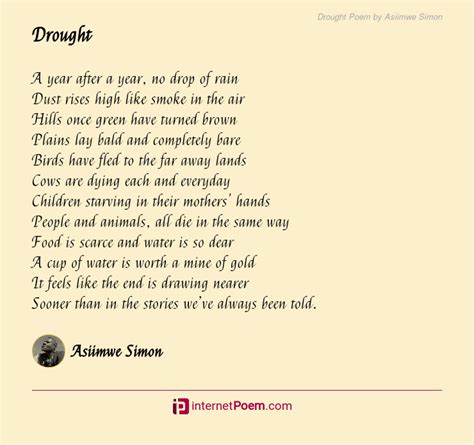 Drought Poem By Asiimwe Simon