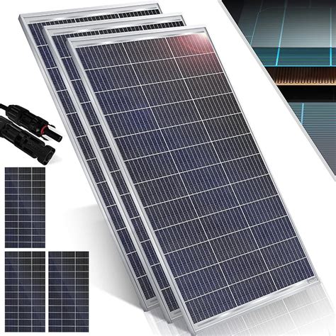 Pannello Solare Kesser 3 Pezzi 150w Modulo Solare Monocristallino