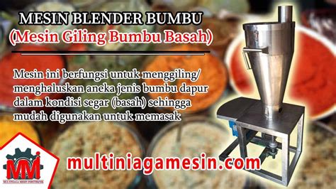 Mesin Blender Bumbu Mesin Giling Bumbu Basah Mesin Penghalus Bumbu