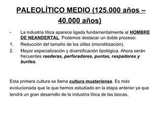 Industria lítica paleolítico PPT Descarga Gratuita