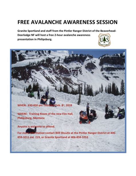 AVALANCHE AWARENESS Event | Free - Missoula Avalanche