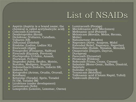 Ppt Nsaids For Cardiovascular Conditions Mechanisms And Efficacy