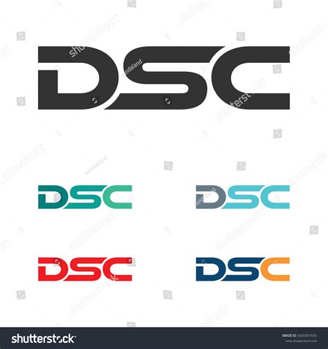 Creative Letter Dsc Logo Design Stock Vector (Royalty Free) 1635051655 ...