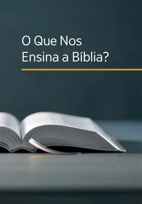 O Que Nos Ensina a Bíblia BIBLIOTECA ONLINE da Torre de Vigia