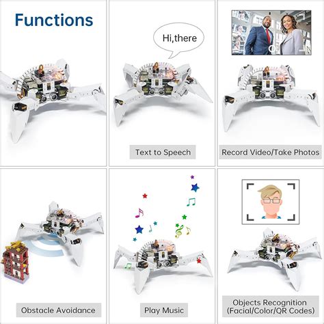 Sunfounder Picrawler Ai Robot Kit Diy Bionic Robot With Camera