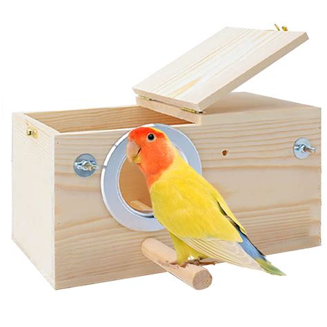 Buy Parakeet Nest Box Budgie Nesting House Cockatiel Breeding Parrots