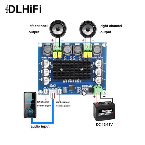 DLHiFi XH M543 TPA3116D2 2 120W Scheda Amplificatore Di Potenza