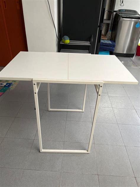 Ikea Muddus Drop Leaf Table White Furniture Home Living Furniture