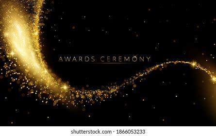 Award Nomination Ceremony Luxury Background Golden Stock Vector ...