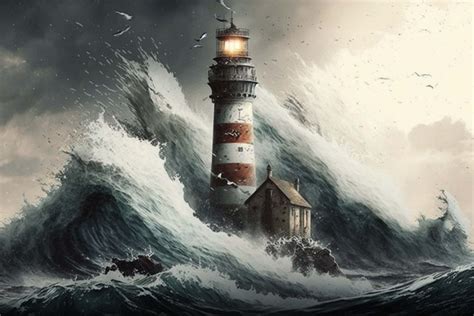 Ai Generated Lighthouse Storm Free Photo On Pixabay