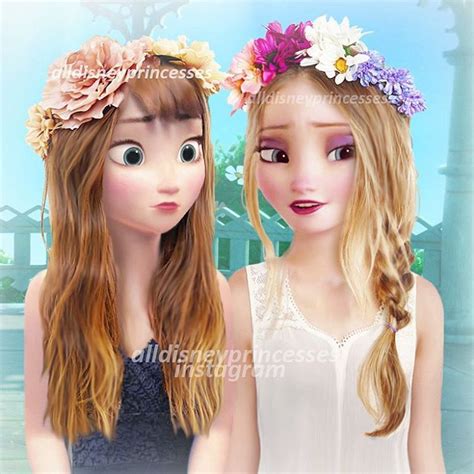 Alldisneyprincesses On Instagram Modern Elsa And Anna Heres Another