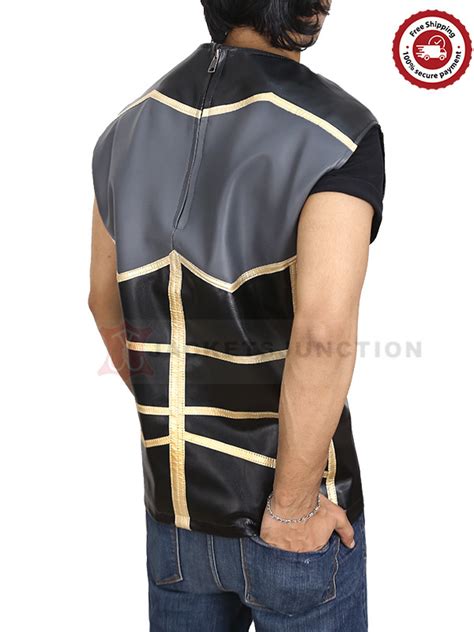 Buy Wwe Seth Rollins Vest Wrestler Black And Grey Leather