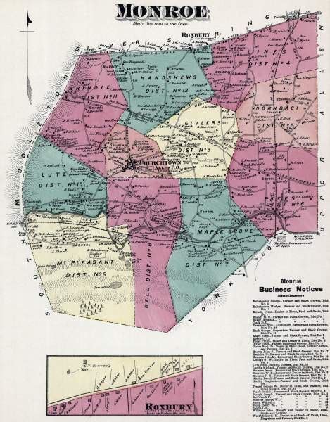 Monroe Township, Cumberland County, Pennsylvania, 1872, zoomable map ...