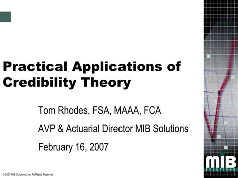 PPT Practical Applications Of Credibility Theory PowerPoint