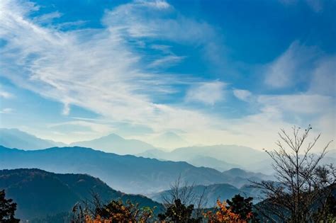 Vista Del Monte Fuji Desde La Cima Del Monte Takao Jap N Foto Premium