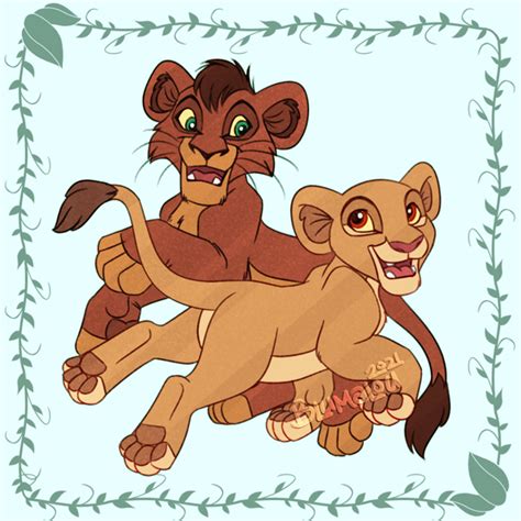 Lion King Kovu And Kiara Drawings