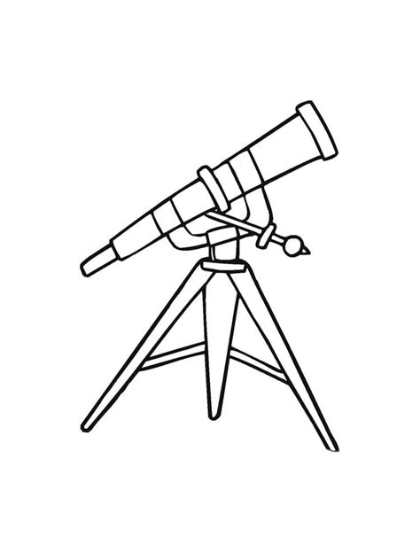 Dibujos De Telescopio 4 Para Colorear Para Colorear Pintar E Imprimir