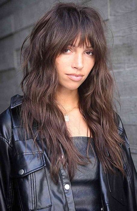 Long Shaggy Hairstyles With Bangs