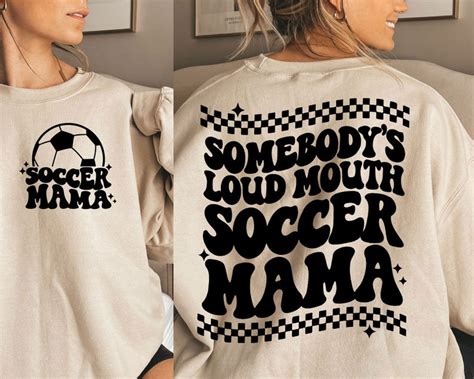 Somebodys Loud Mouth Soccer Mama Svg Png Trendy Soccer Svg Etsy