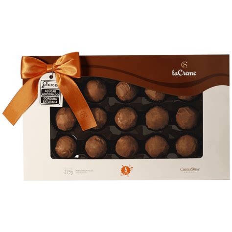 Caixa De Trufas LaCreme Ao Leite 225g Loja Cacau Show