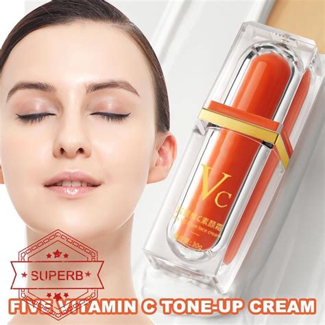 Five Vitamin C Tone Up Cream Deep Hydration Brightening Skin Cream