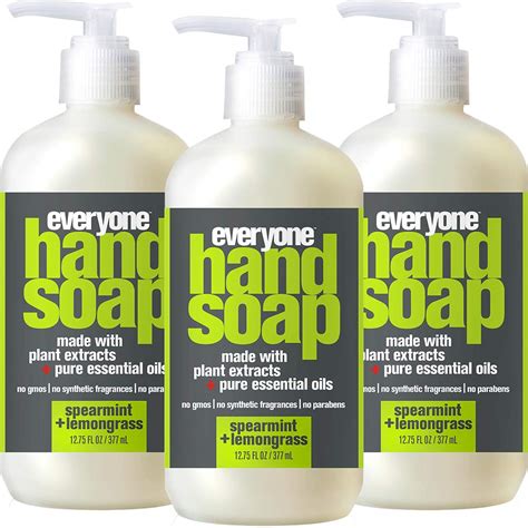 Amazon Everyone Spearmint Lemongrass Hand Soap Dyes Free