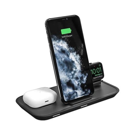 Mophie 3 In 1 Wireless Charging Pad Qi Certified For Fast Charging Compatible With Iphone 11