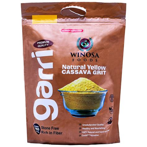 Winosa Natural African Yellow Garri 22lbs Healthy