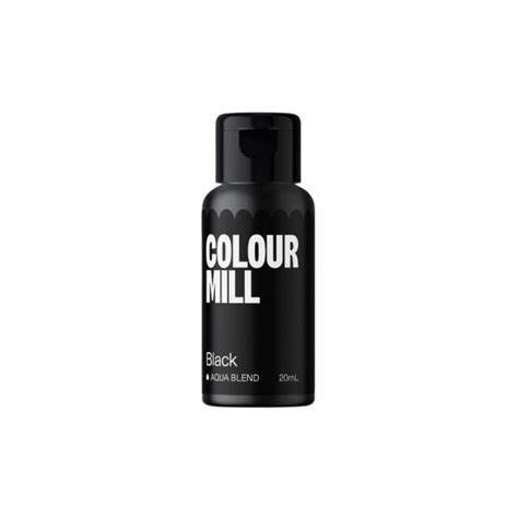 Black Water Based Food Colouring Colour Mill Aqua Blend