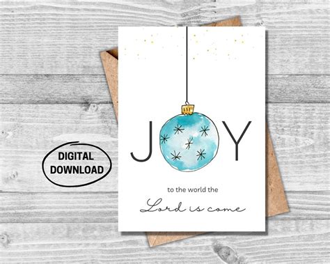 Christmas Printable Card, Religious Holiday Card, Holiday Printable ...