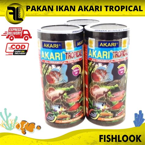 Jual Pelet Makanan Pakan Ikan Hias Ikan Kecil Akari Tropical Gram